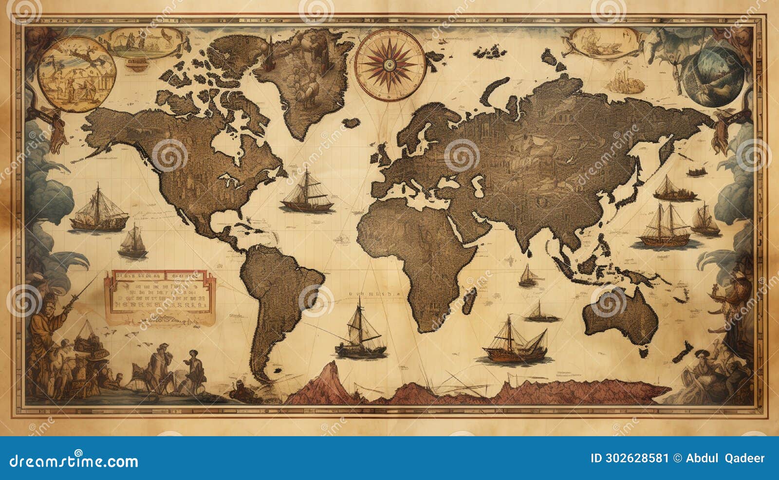 an antique map featuring uncharted territories, each labeled with unexplored business opportunities