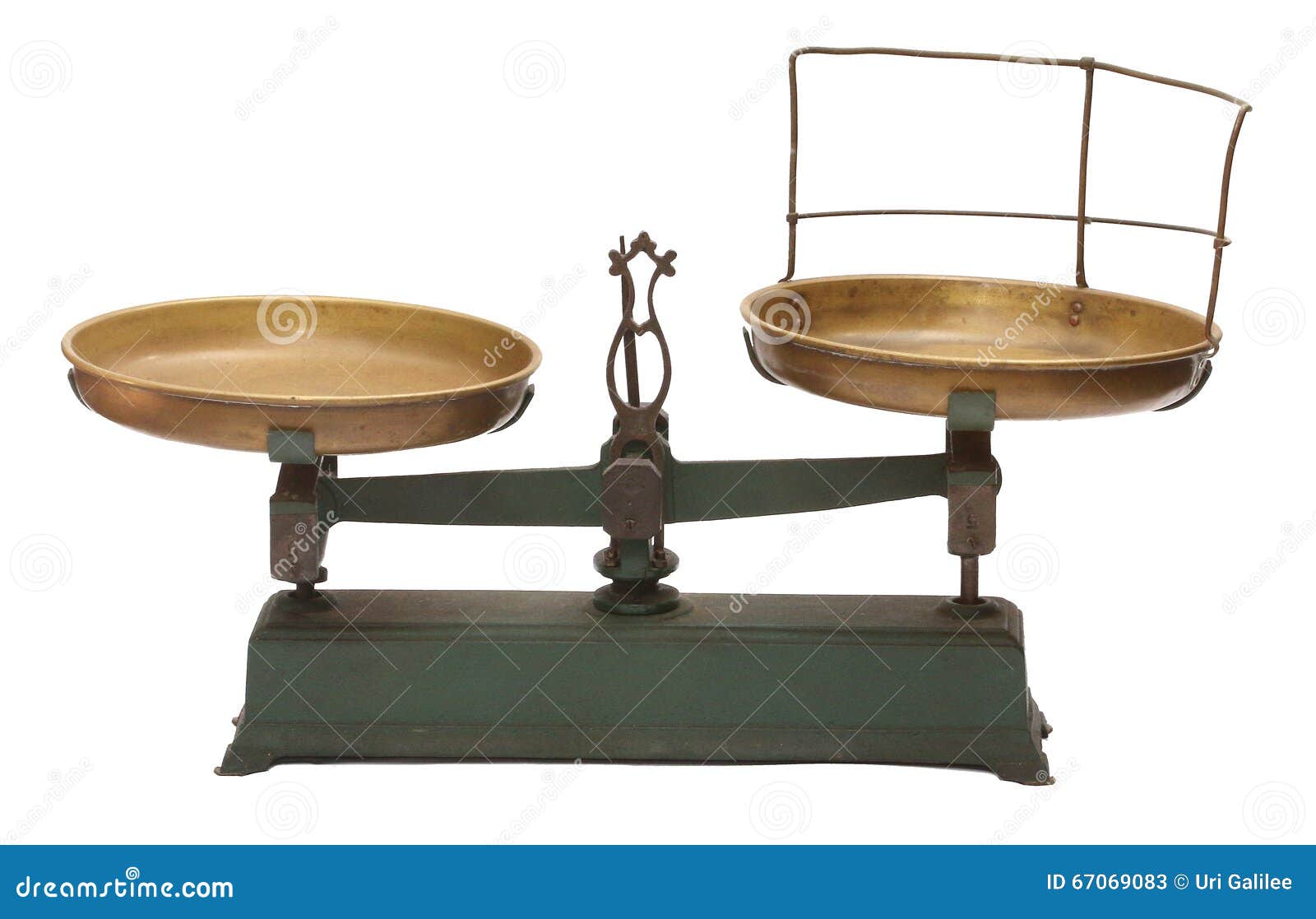 Antique Mechanical Iron Scales Stock Image Image of weight, classic