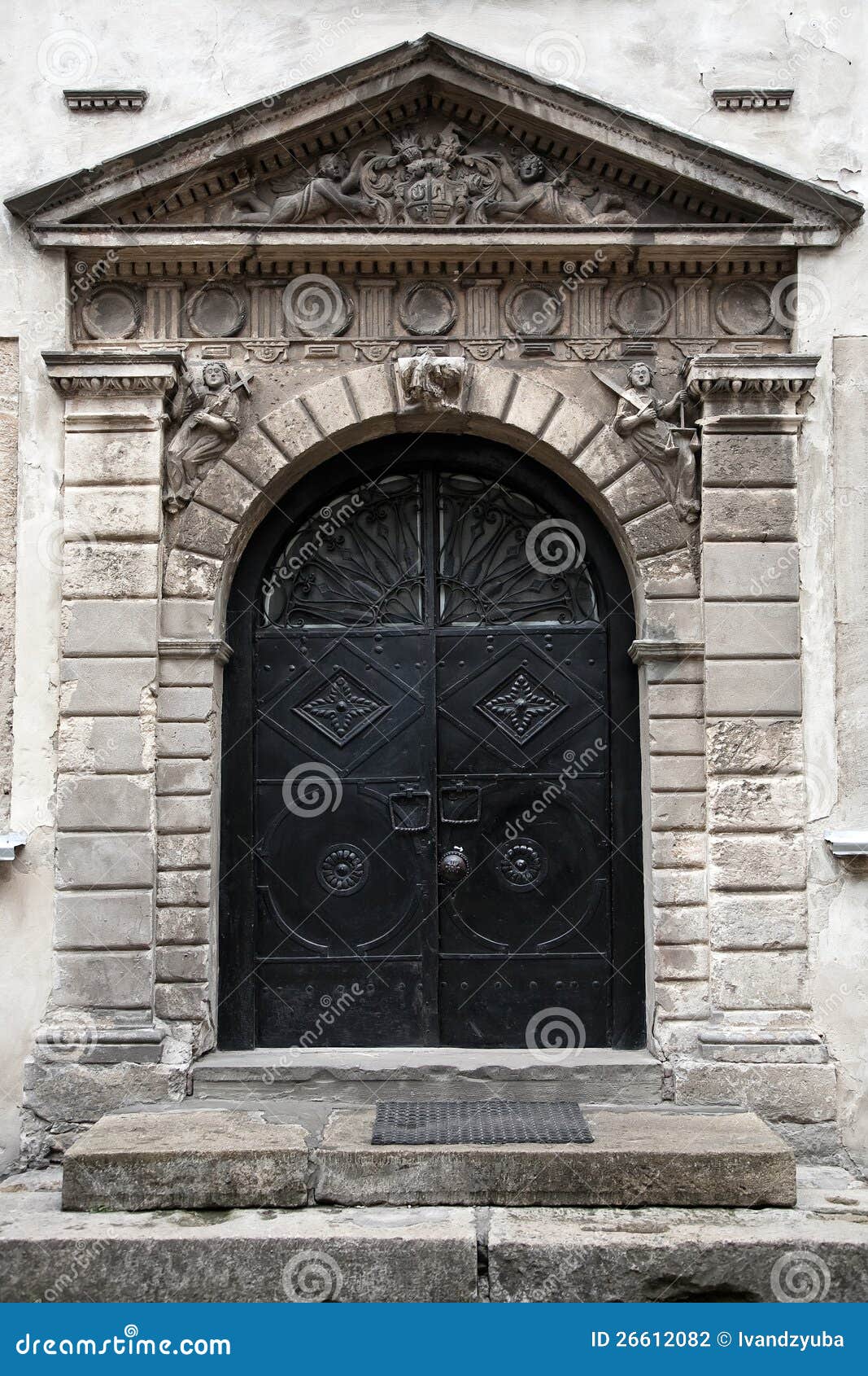 Antique metal door stock photo. Image of arch, culture - 26612082