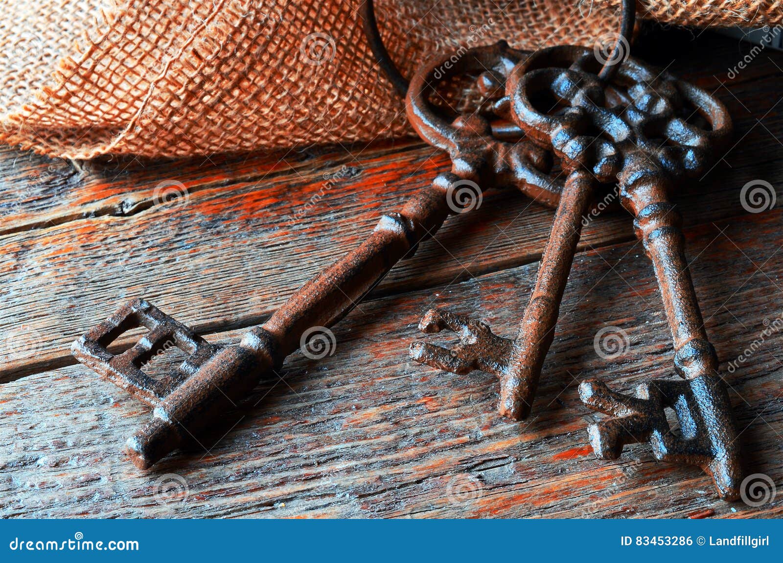 Antique Metal Keys stock photo. Image of close, macro 83453286