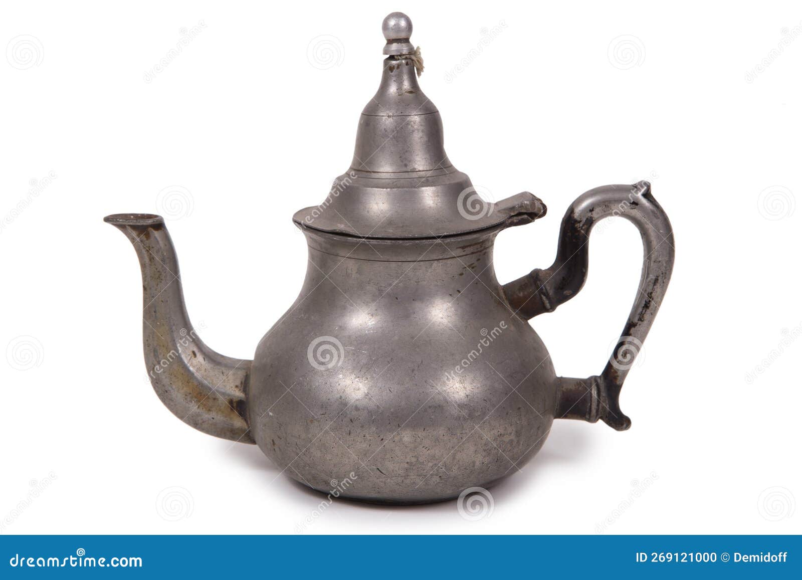 Antique metal pitcher stock photo. Image of vintage 269121000