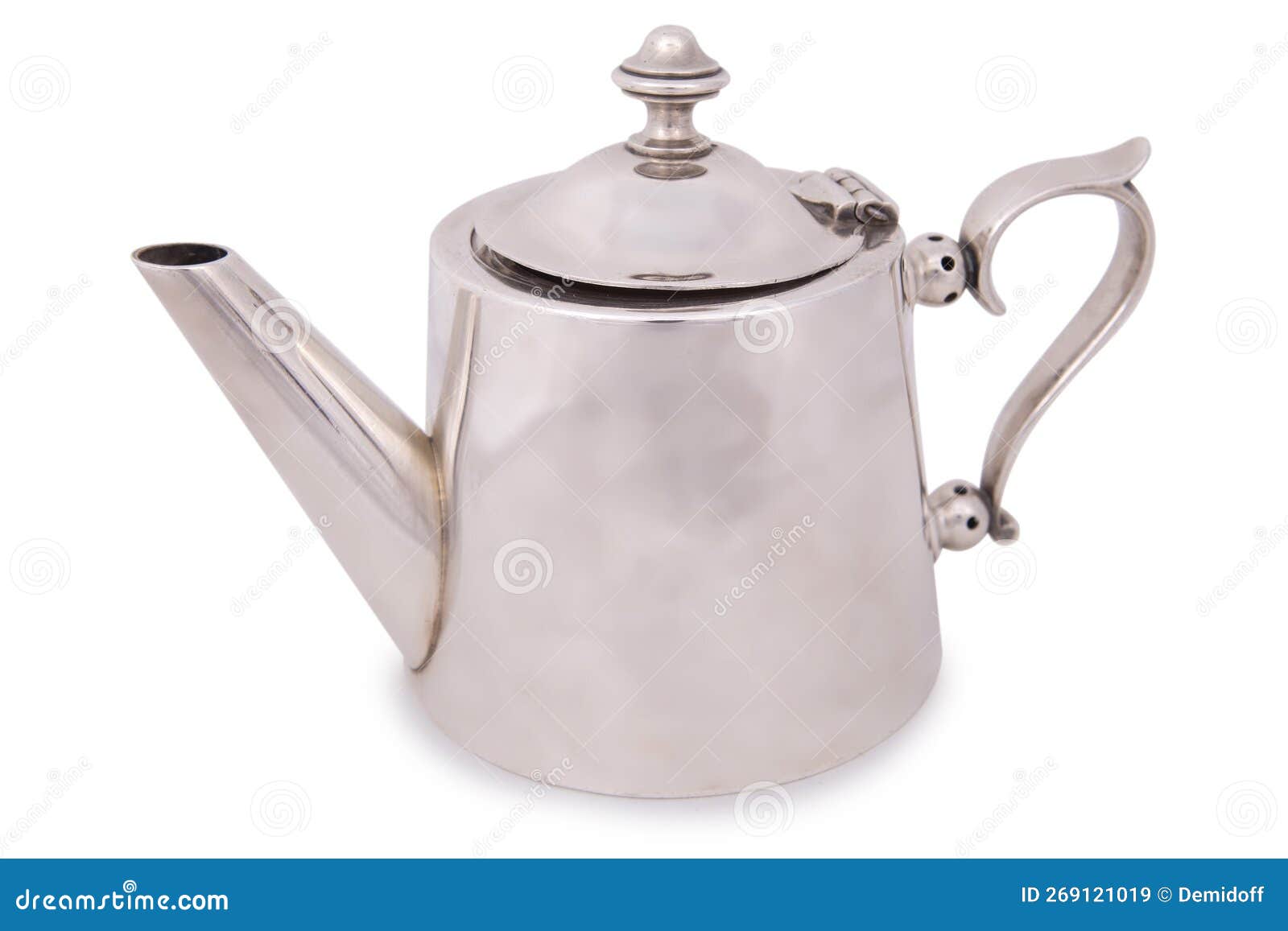 Antique metal pitcher stock image. Image of vintage 269121019