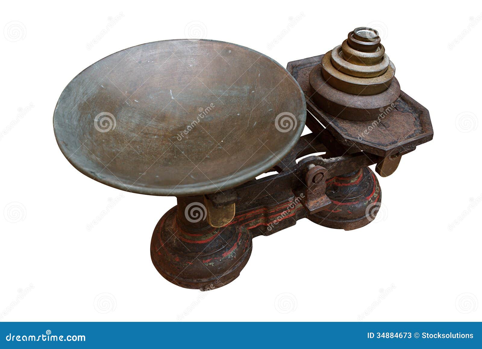 Antique Metal Scales Stock Photos Image 34884673 with Old Fashioned Scales With Weights for Encourage