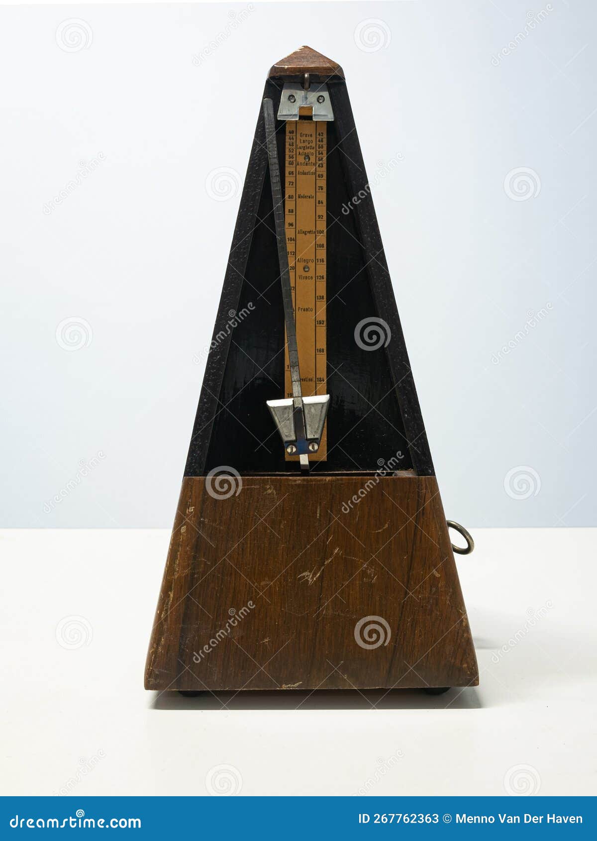 Antique Metronome for Producing Regular Clicks Stock Image Image of