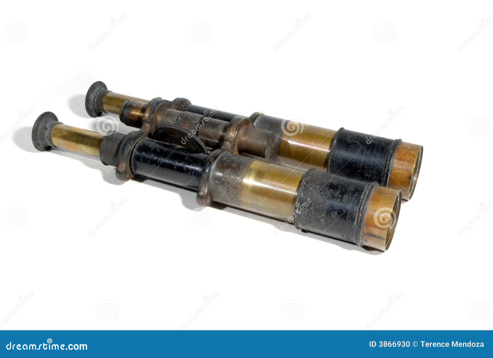 antique military binoculars