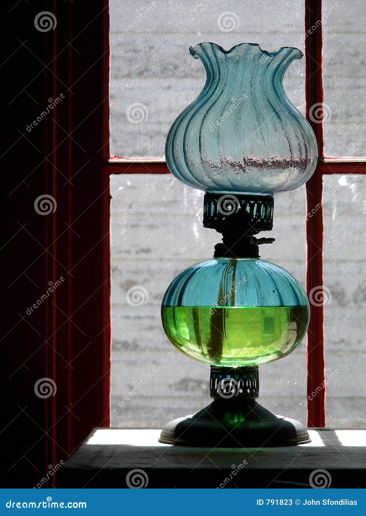 Antique Oil Lamp stock image. Image of glass, home, cabin 791823