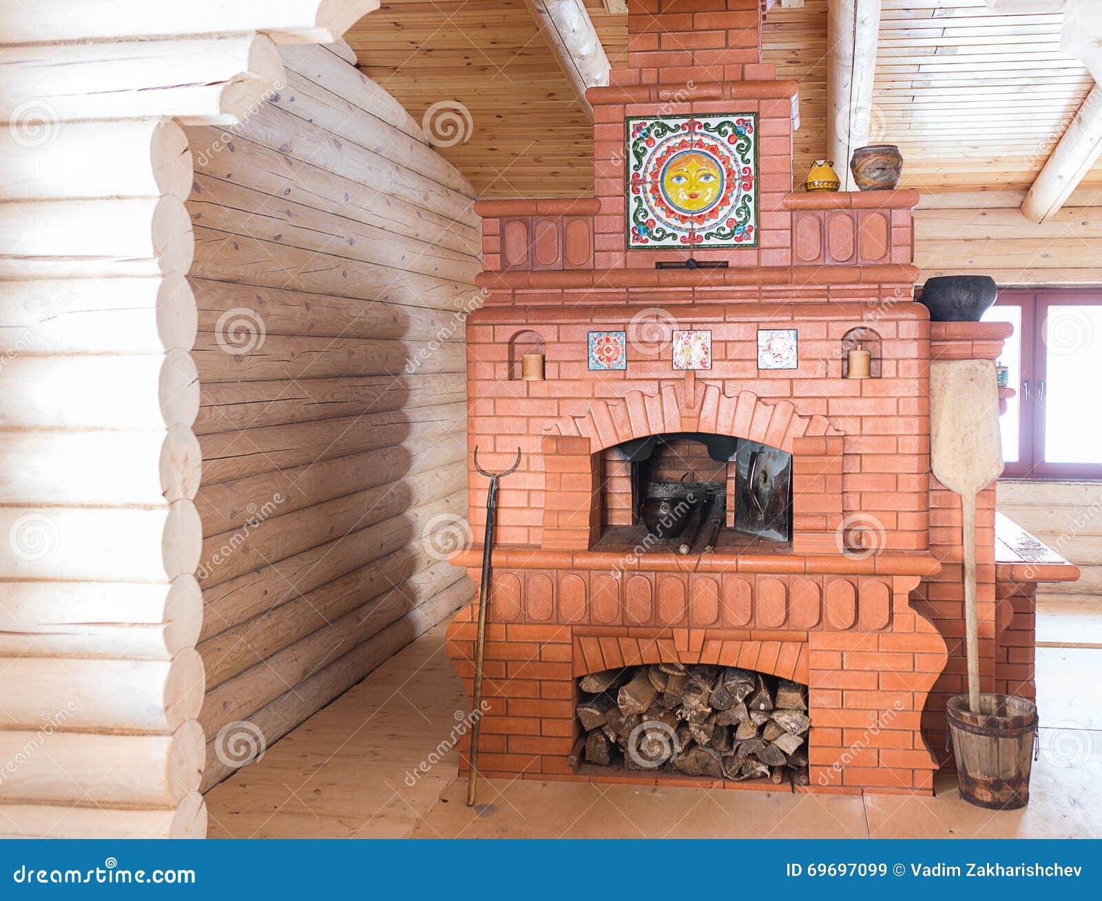 Antique old Russian stove stock image. Image of hearth 69697099