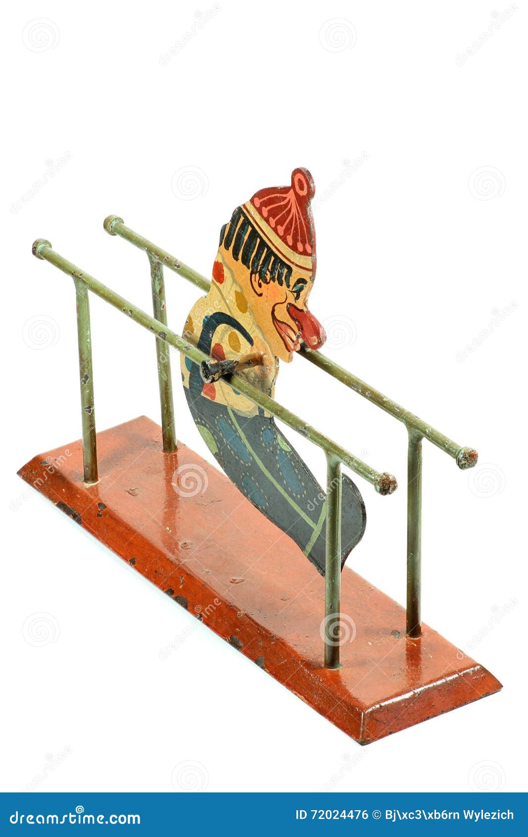 Antique Parallel Bars Gymnast Toy Stock Photo Image of nostalgic