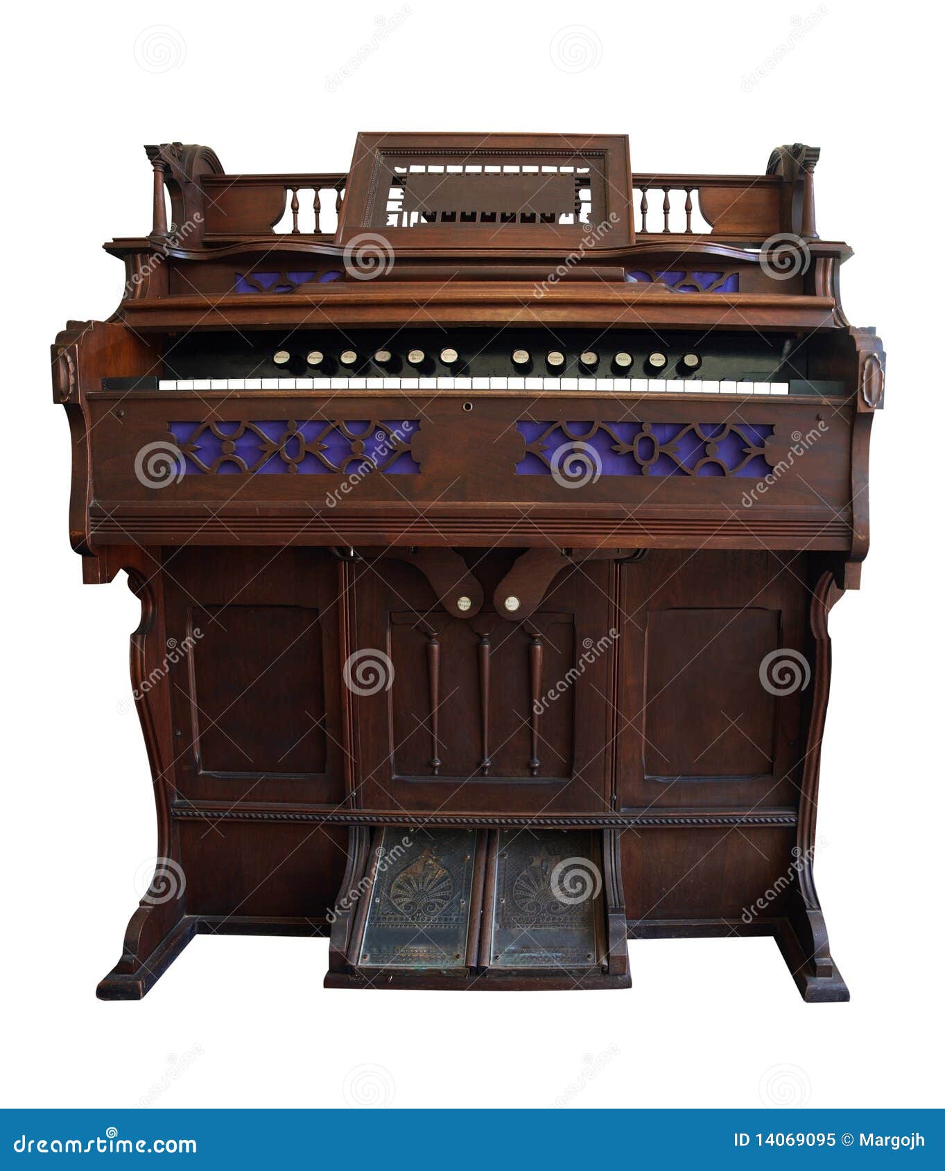 Antique Pedal Organ stock image. Image of stops, keys 14069095