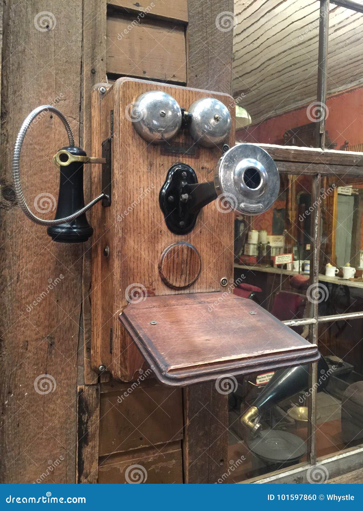 Antique Phone stock photo. Image of platform, museum 101597860