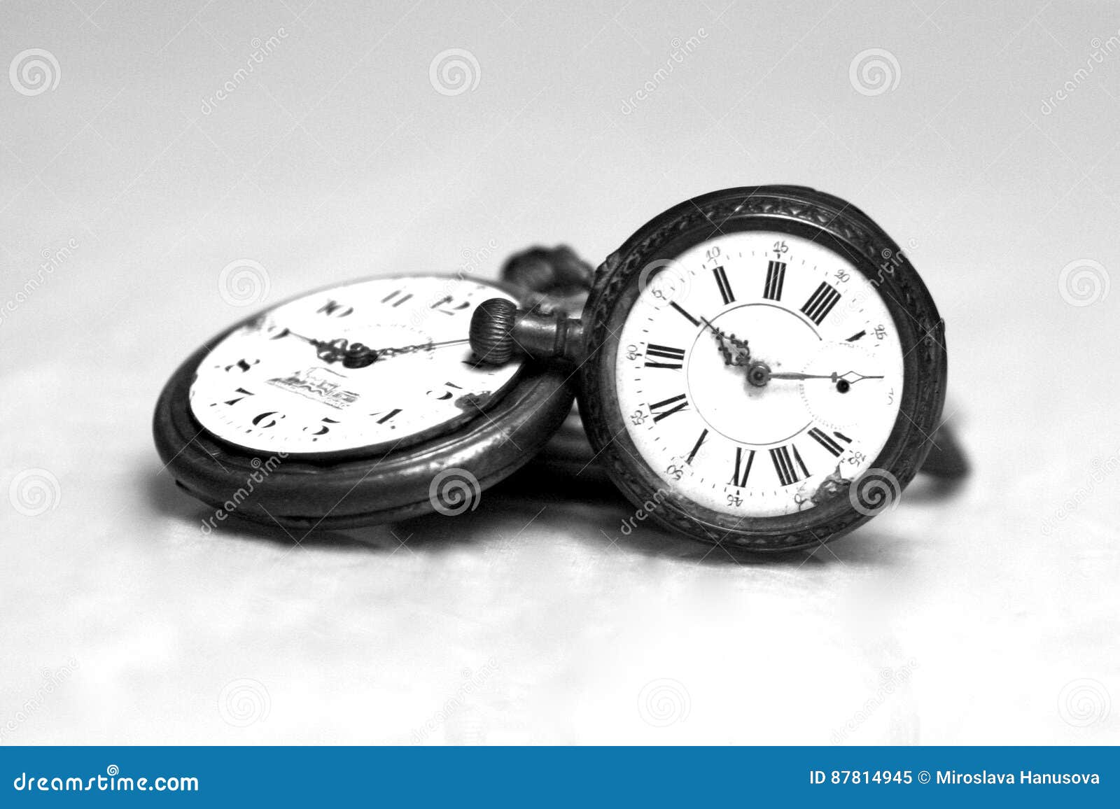 Antique Pocket Watch Black and White Editorial Image Image of dial
