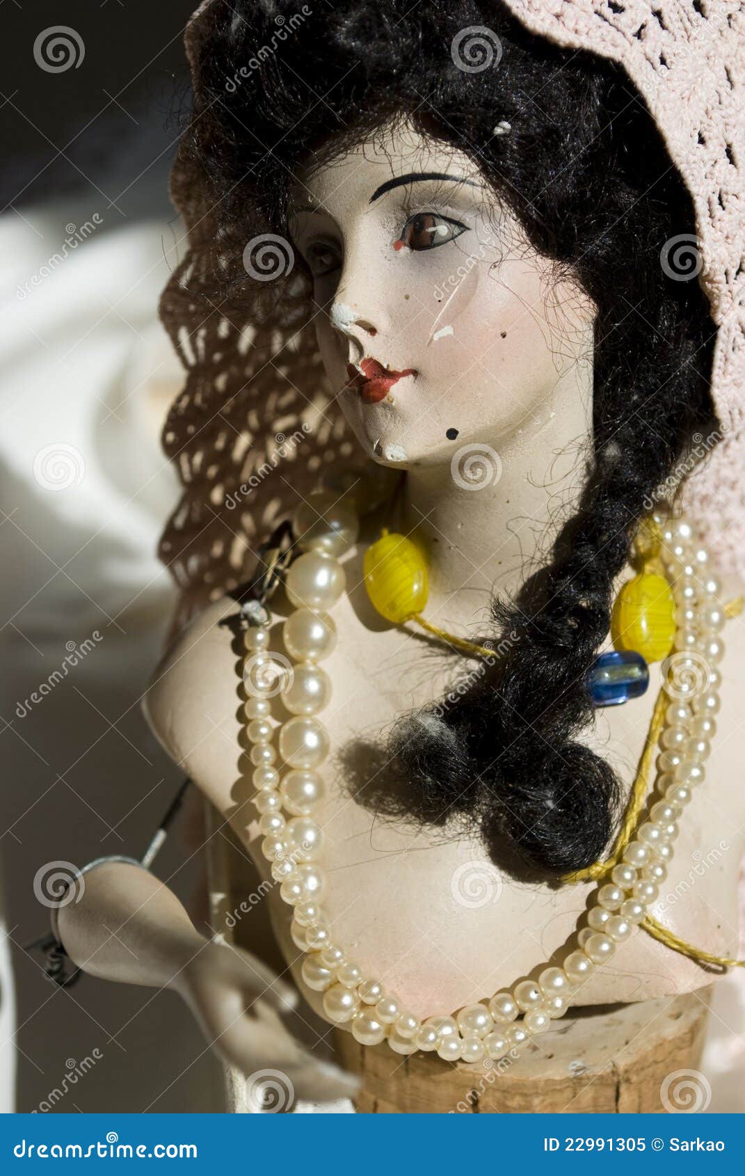 Antique Porcelain Doll Royalty Free Stock Photo - Image 