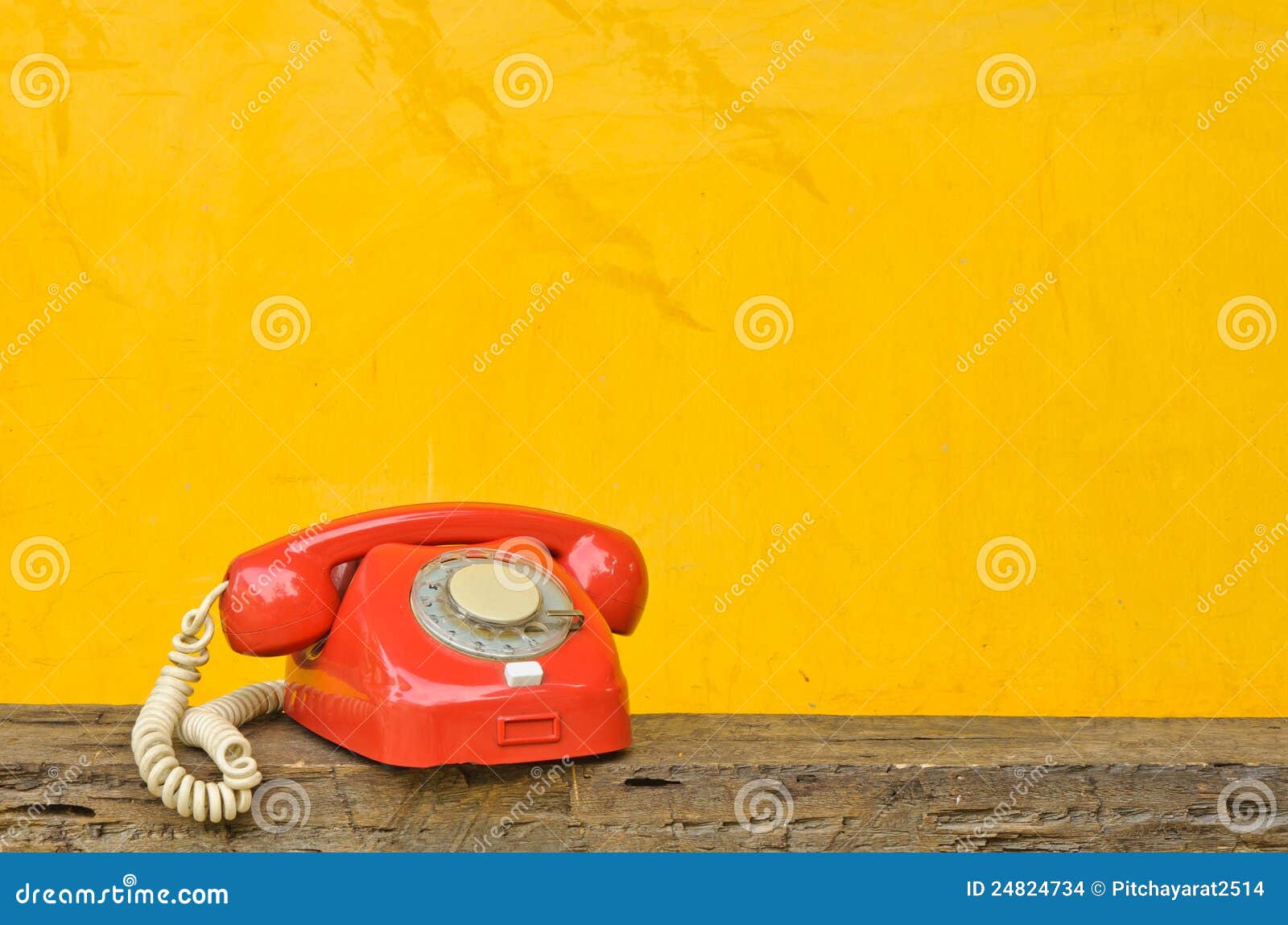 Antique red phone stock photo. Image of object, button 24824734