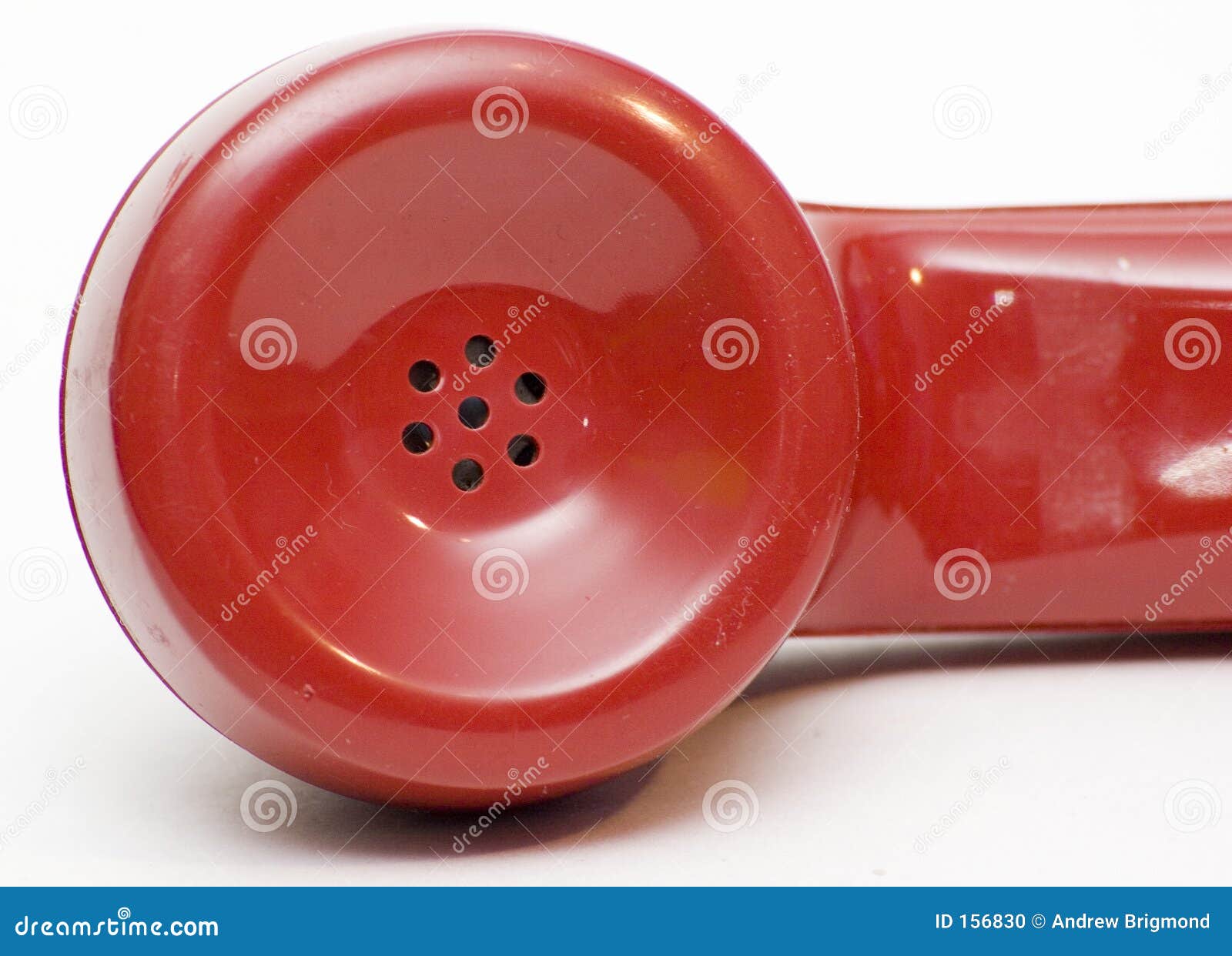 Antique Red Rotary Phone Earpiece Stock Photo Image of sprint, bell 156830