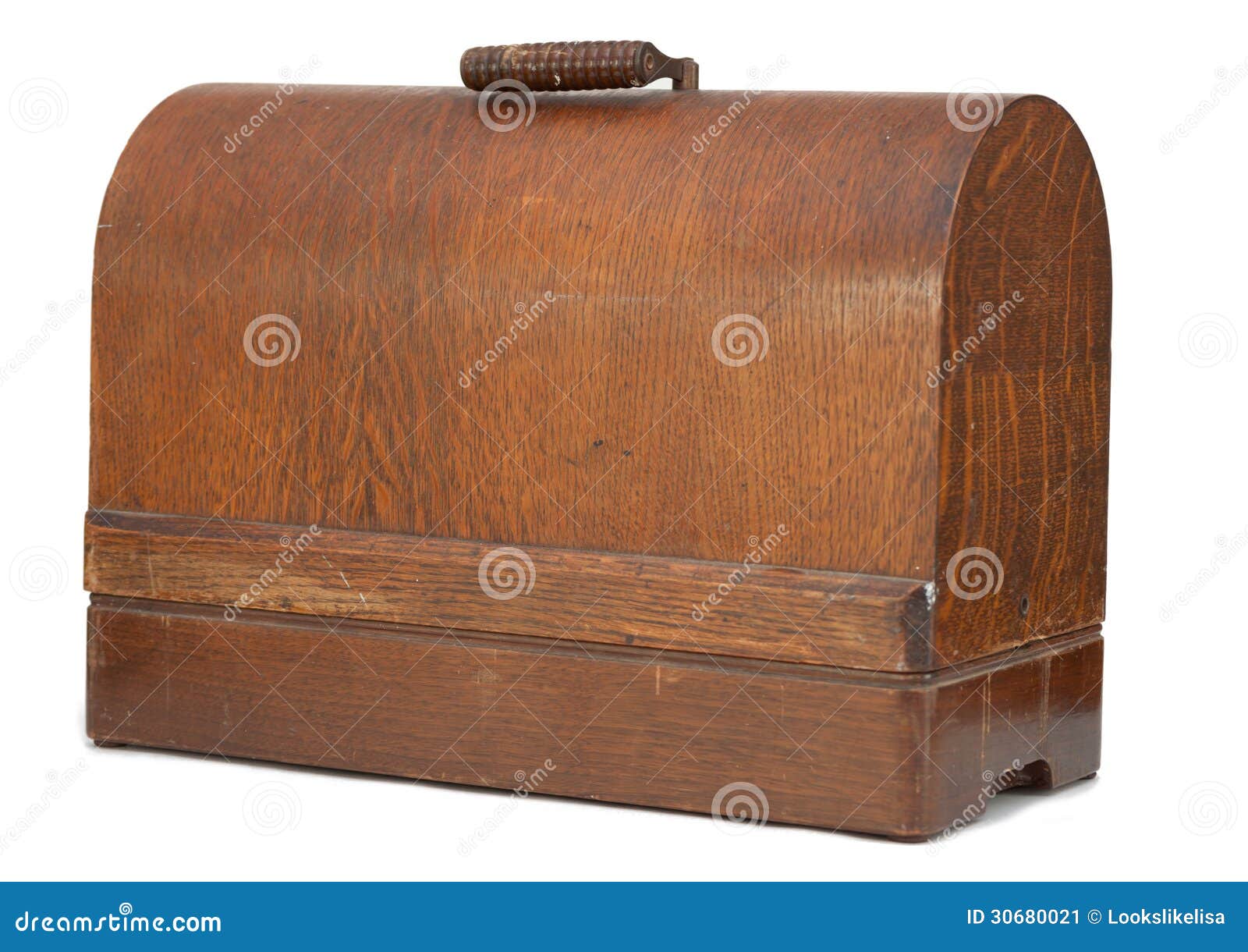 Antique Sewing Machine Case Stock Image Image of dust, craft 30680021