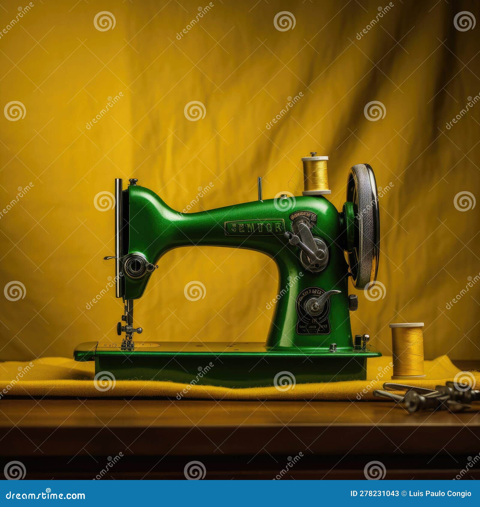 An antique sewing machine stock image. Image of domestic 278231043