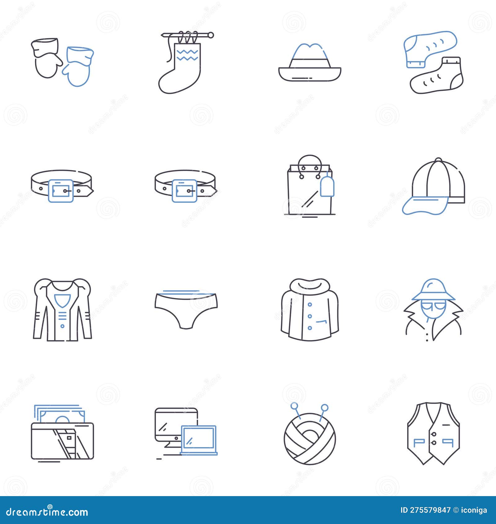 antique shops line icons collection. vintage, collectibles, retro, nostalgia, artifacts, heirlooms, precious  and