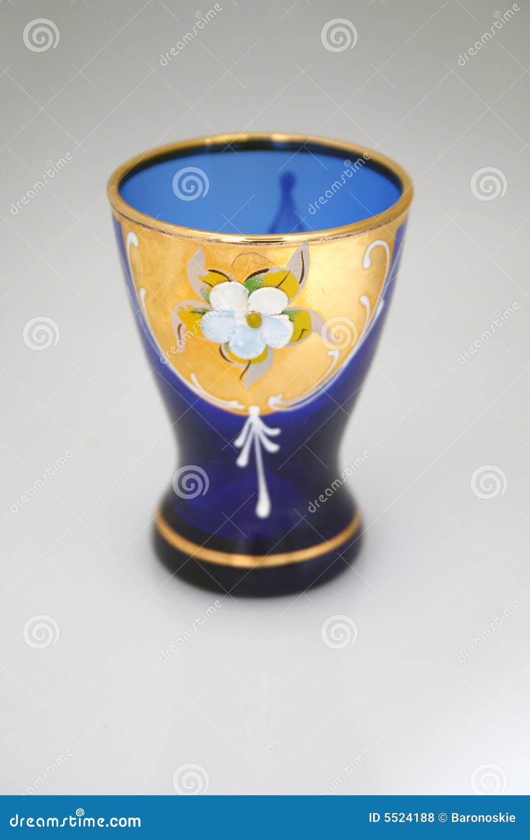Antique Shot Glass stock photo. Image of blue, artwork 5524188