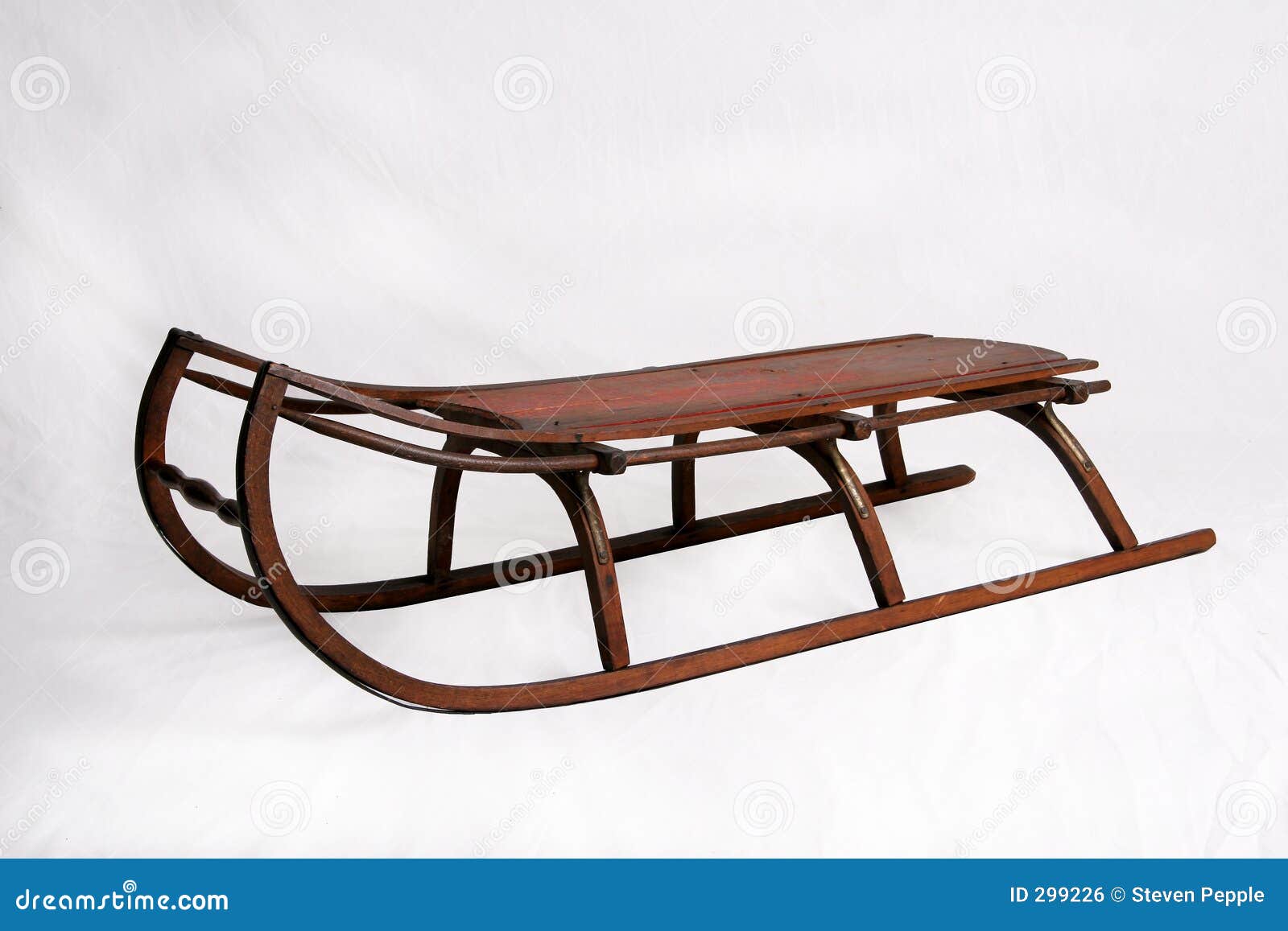 Antique Snow Sled Royalty Free Stock Image - Image: 299226