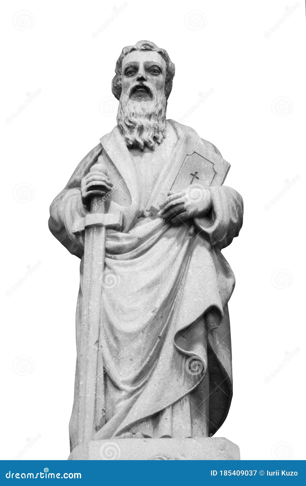 Antique Statue of St. Paul with Sword As Symbol of Human Spiritual ...