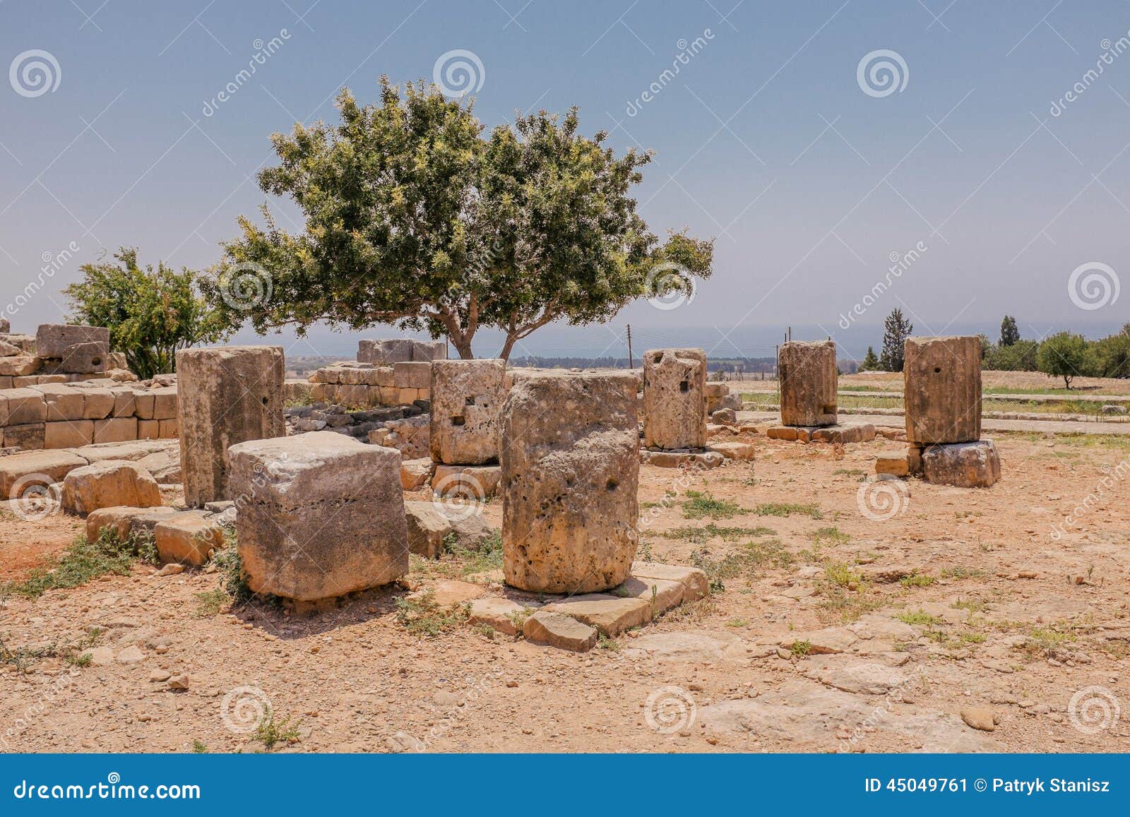 Antique Stone in Cyprus Temple Stock Image Image of cult, ruins 45049761