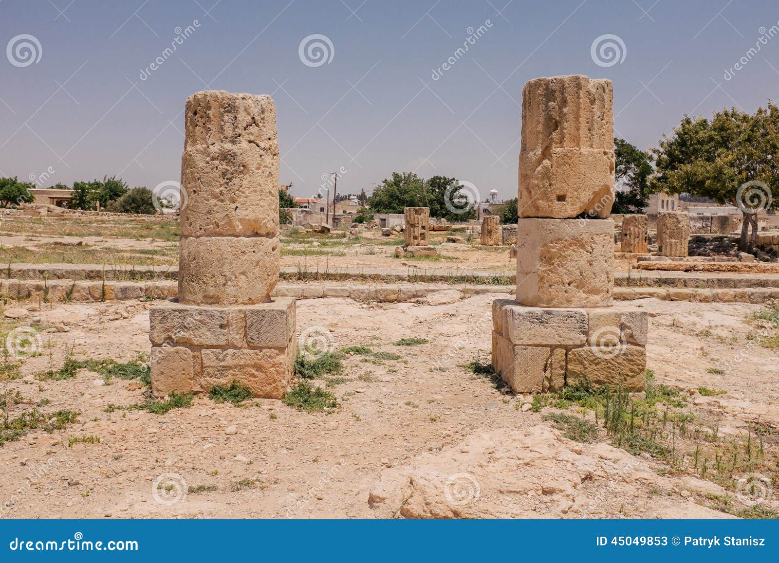 Antique Stone in Cyprus Temple Stock Image Image of ancient, statue