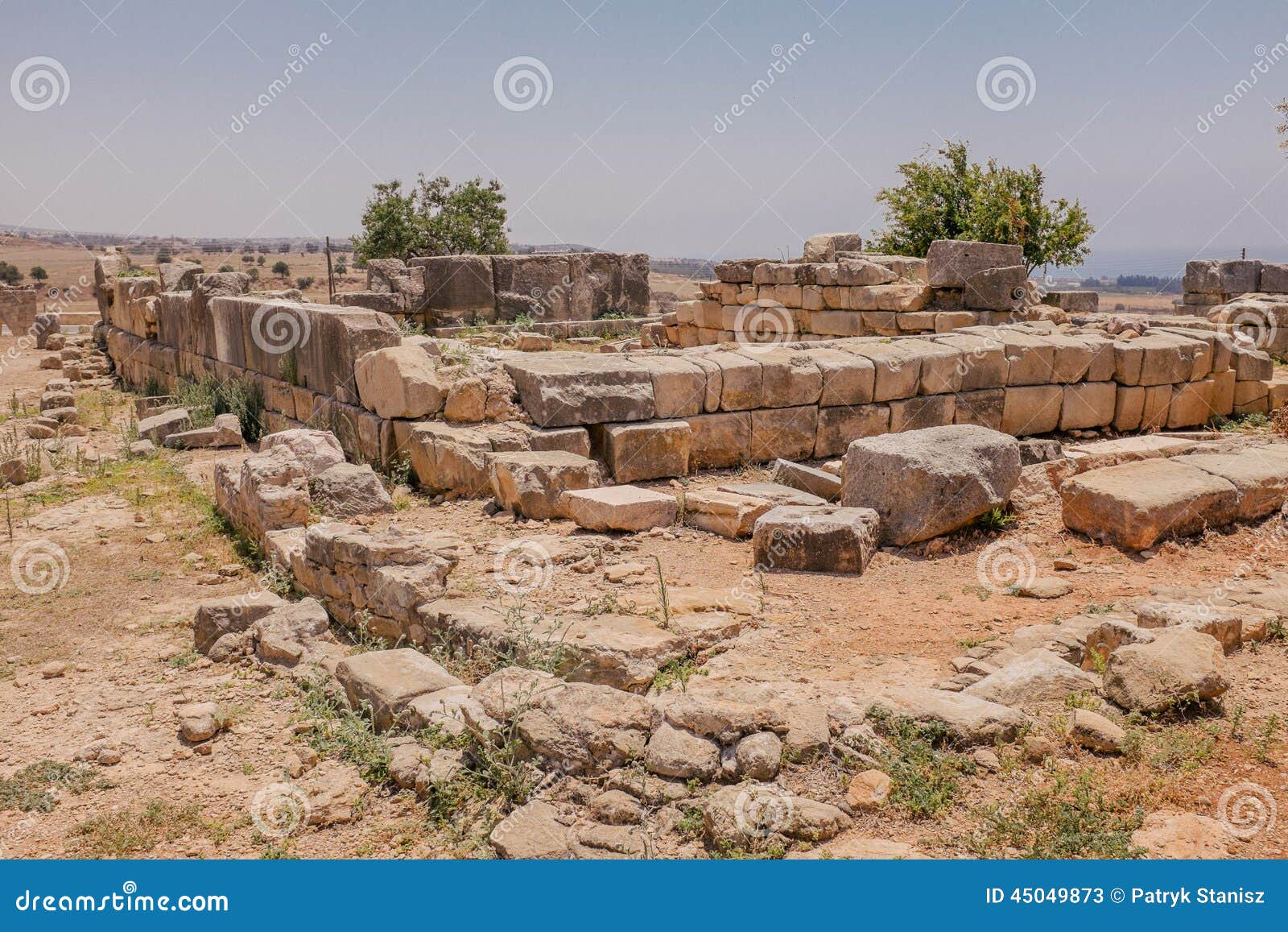 Antique Stone in Cyprus Temple Stock Image Image of culture, cult