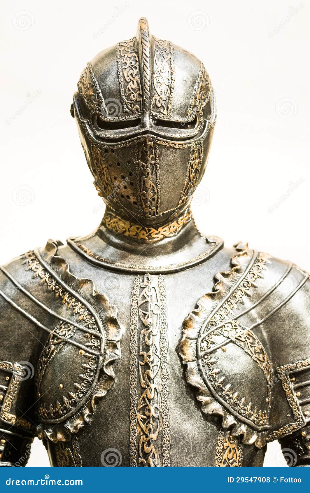 Antique suit of armor stock photo. Image of single, ornate - 29547908