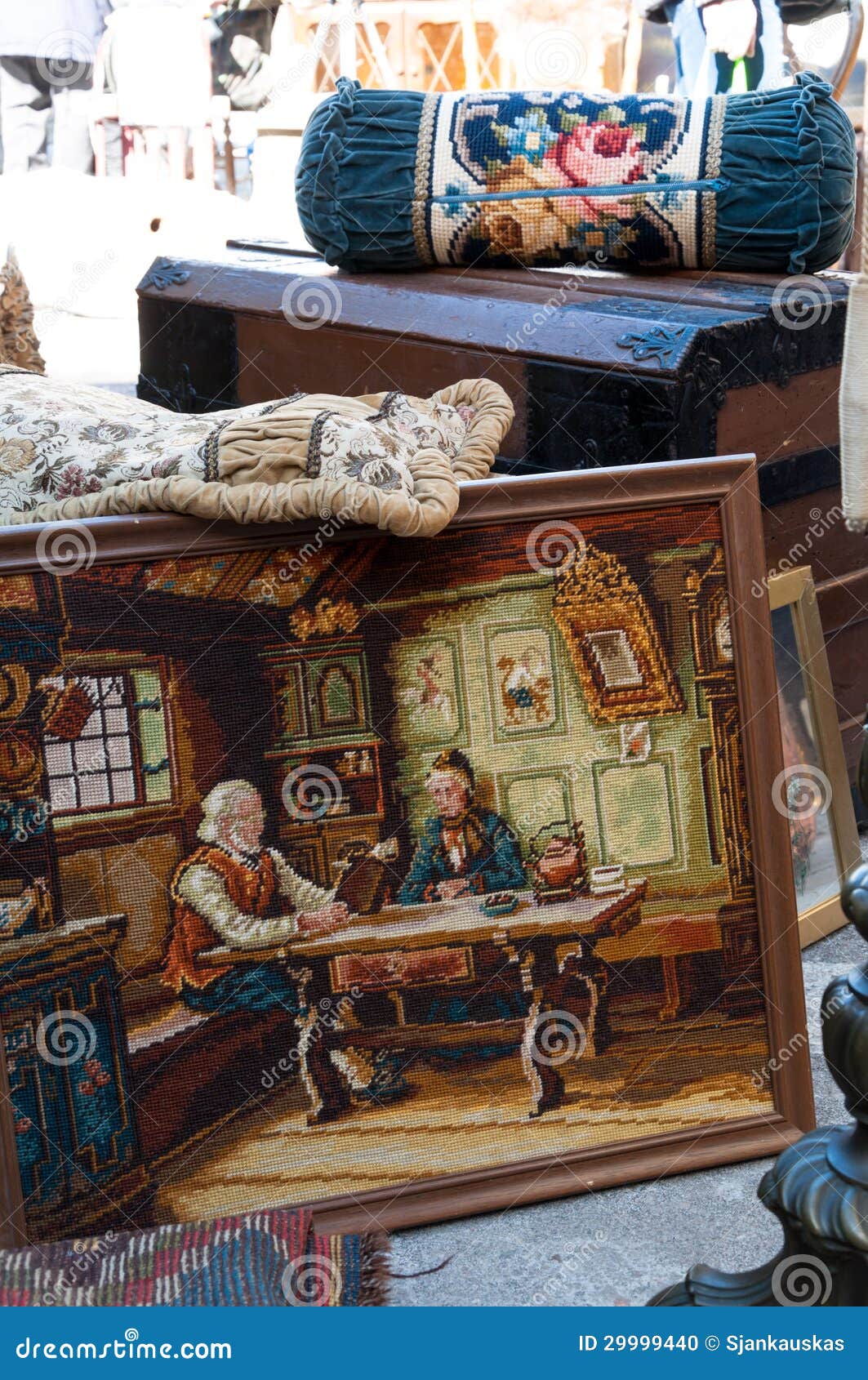 Antique tapestry stuff stock photo. Image of fabric, painting 29999440