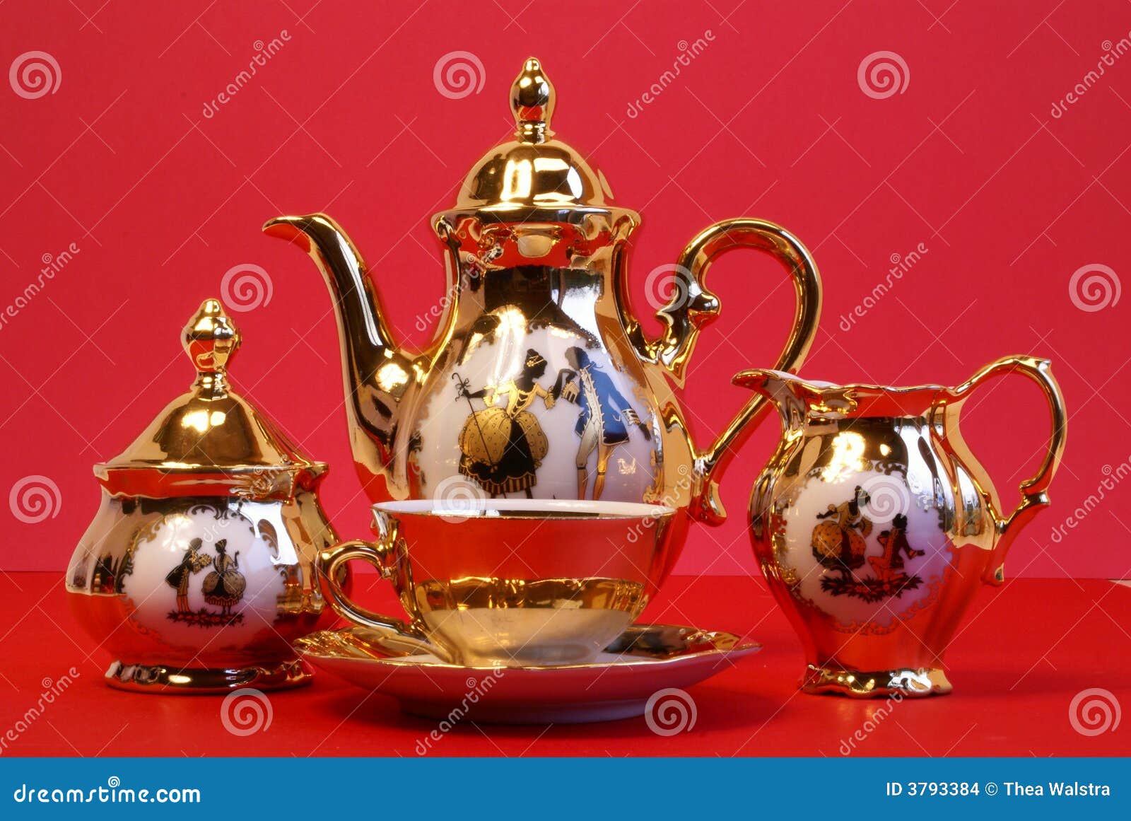 Antique tea set stock photo. Image of creamer, decorative 3793384