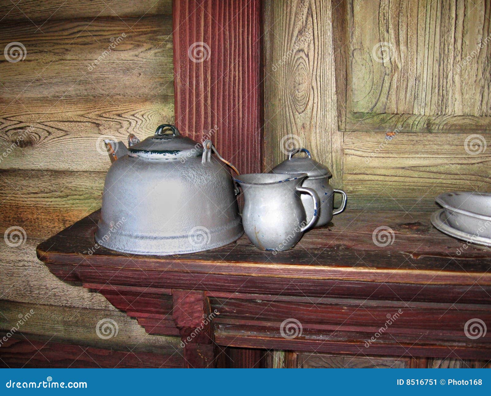 Antique Teapots in an Old House Stock Image Image of fine, retro 8516751
