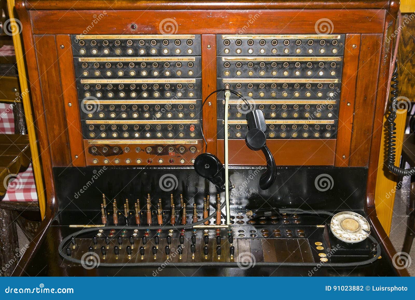 antique telephone switchboard