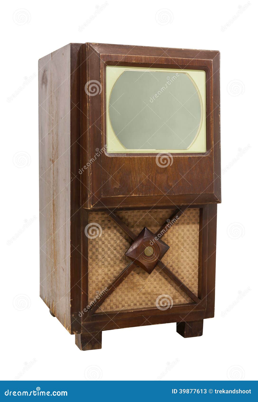 Antique Television stock image. Image of analogue, antique 39877613