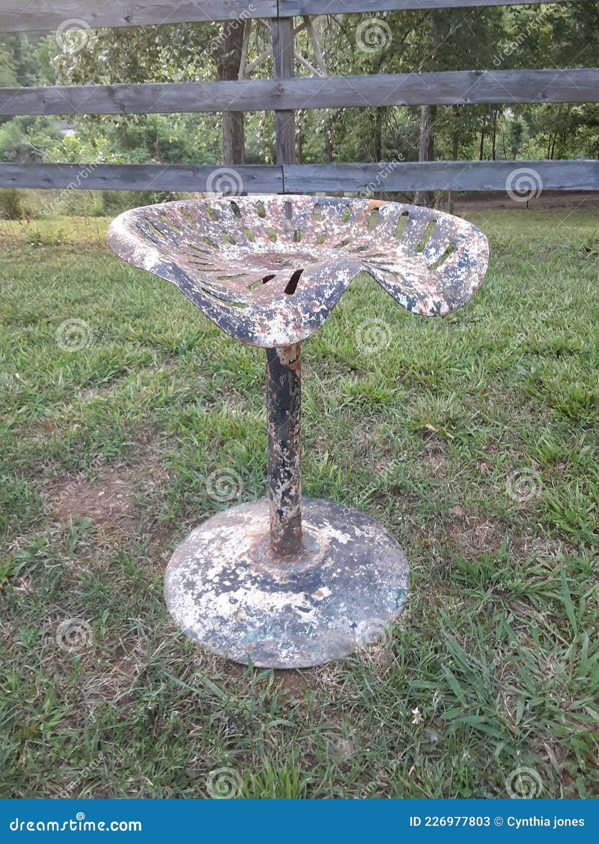 Antique Tractor Seat Repurposed As Stool Stock Image Image of stool