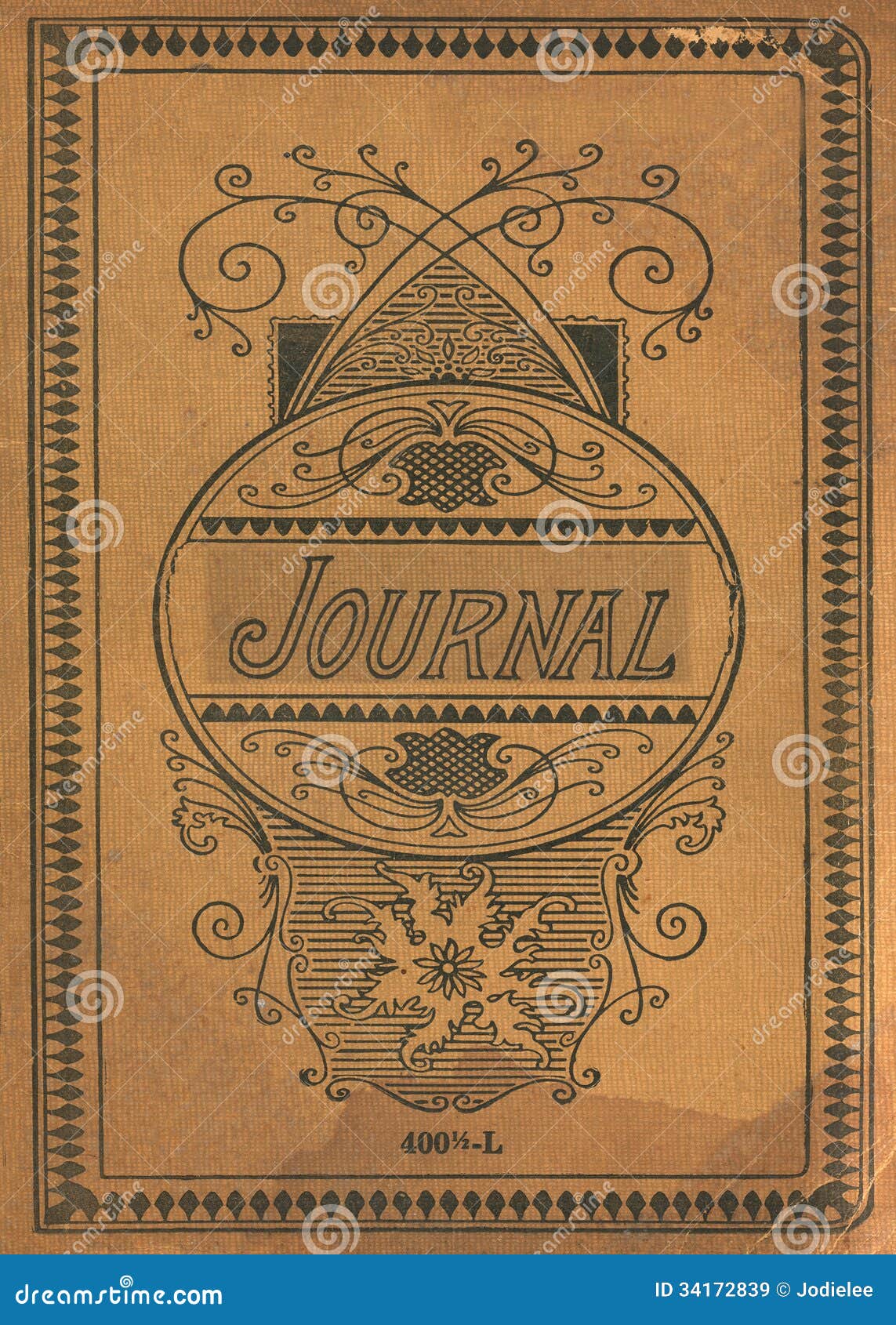 antique vintage diary journal book cover