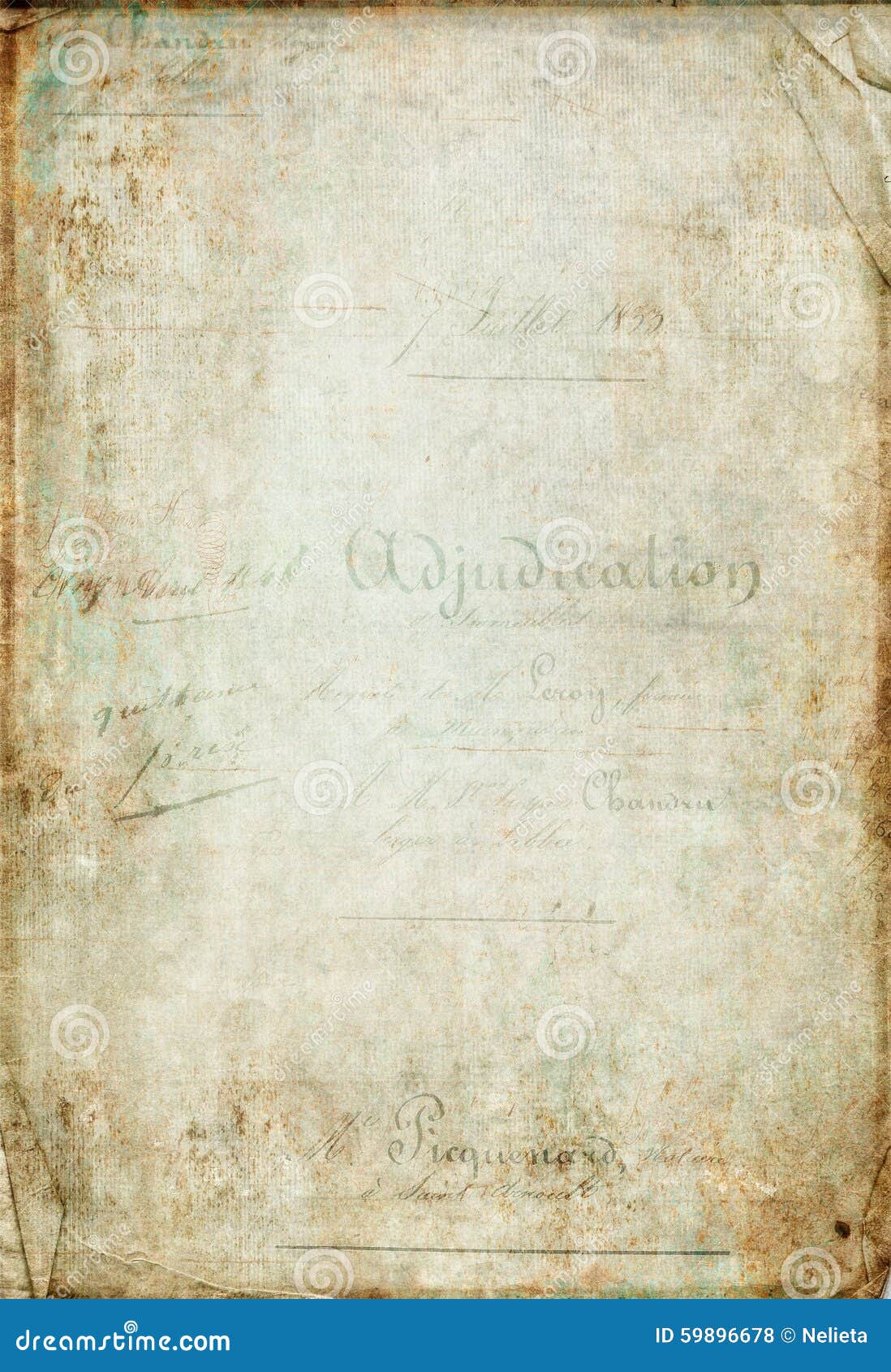 Antique Vintage Scrapbook Paper Stock Photo - Image of