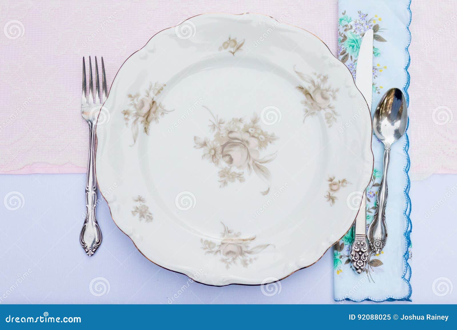 Antique Wedding Reception Plates Stock Image Image of antique