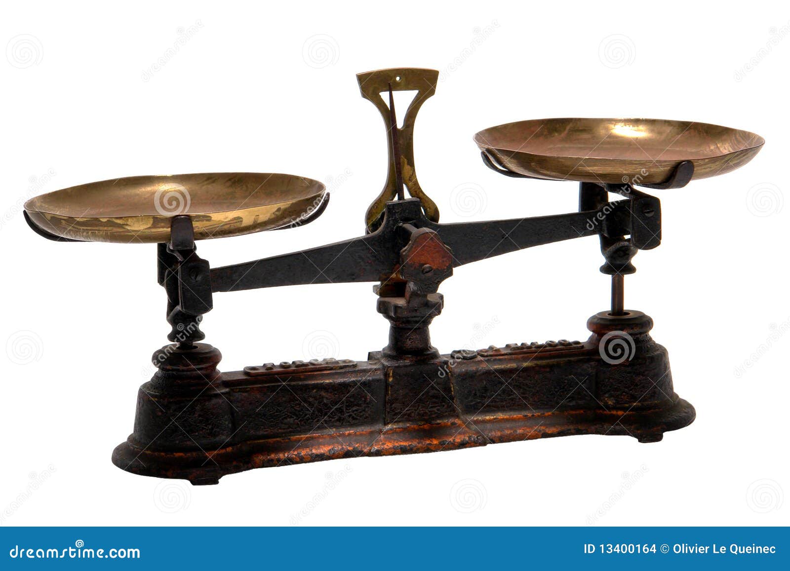 Antique Weigh and Old Measure Brass Scale Isolated Stock Photo - Image of  isolated, weigh: 13400164