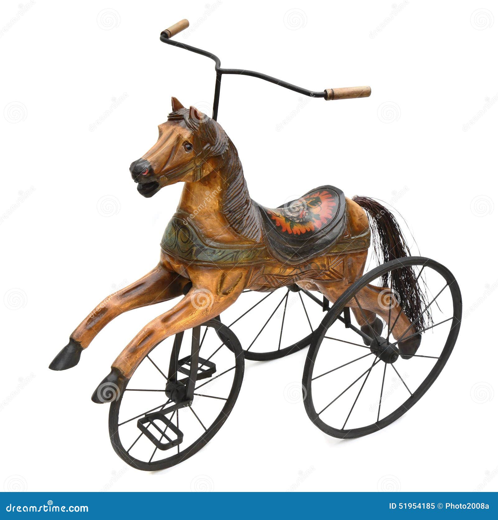 wooden horse tricycle