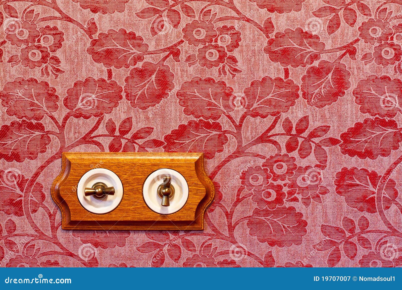 Antique Wooden Light Switch Stock Image Image of electric, darkness