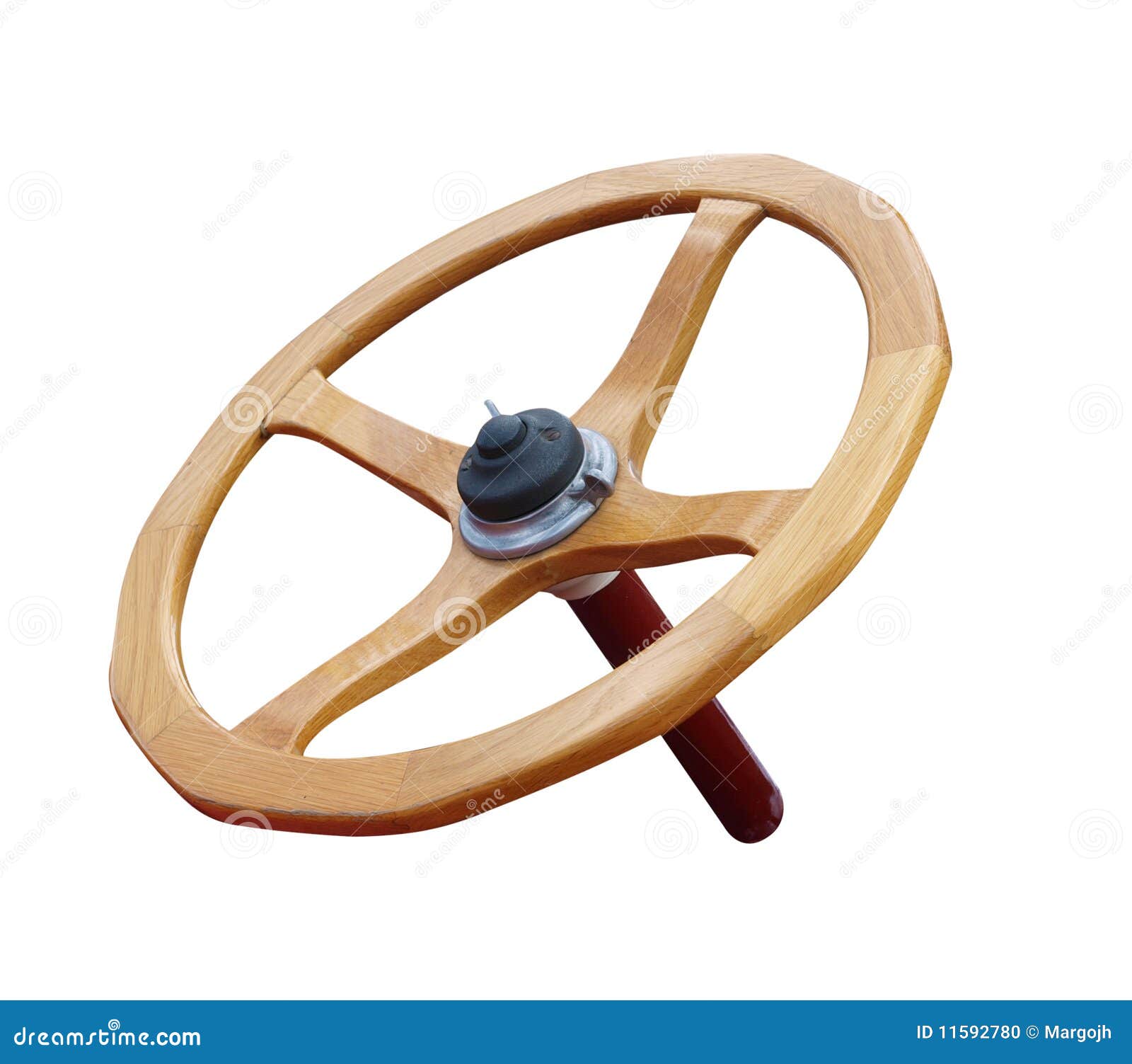 Antique Wooden Steering Wheel Stock Photo - Image: 11592780