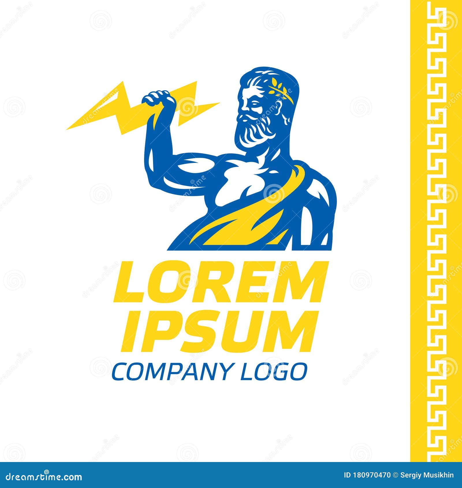 Antique Zeus With Lightning In Hand Logo Company For The Installation Of Electrical Networks Stock Vector Illustration Of Beard Graphic Antique Zeus With Lightning In Hand Logo Company For The Installation Of Electrical Networks Stock Vector Illustration Of Beard Graphic