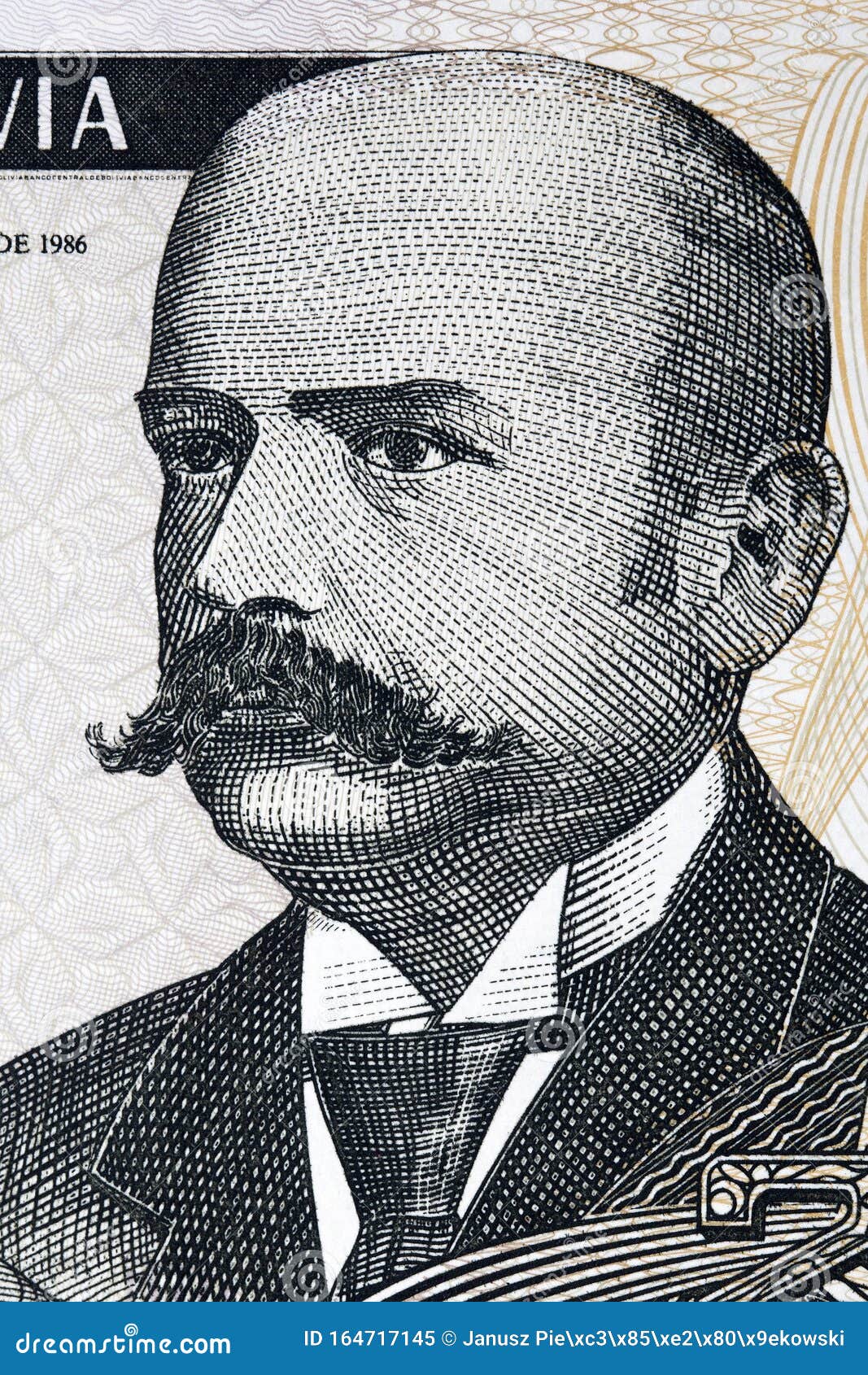 antonio vaca diez a portrait from bolivian money