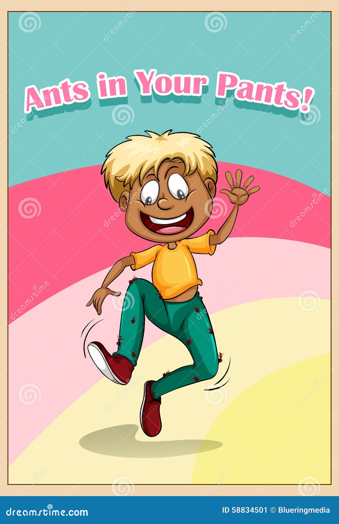 Ants in your pants stock vector. Illustration of clip 58834501