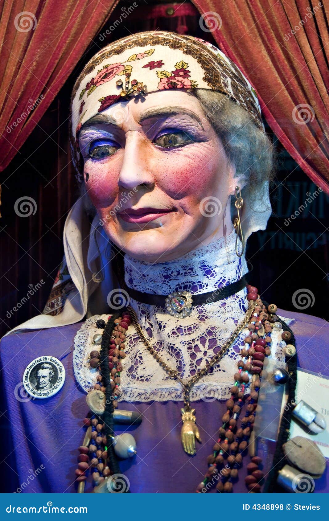 Antyczne Karnawałowy Fortune Teller Zdjęcie Stock Obraz złożonej z