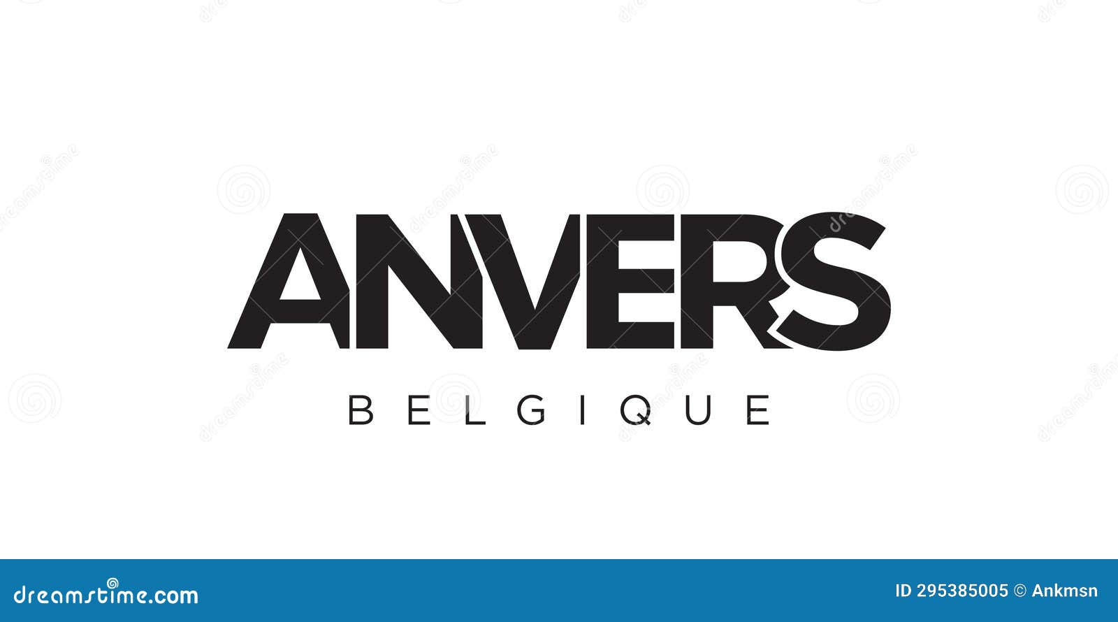 anvers in the belgium emblem. the  features a geometric style,   with bold typography in a modern font.