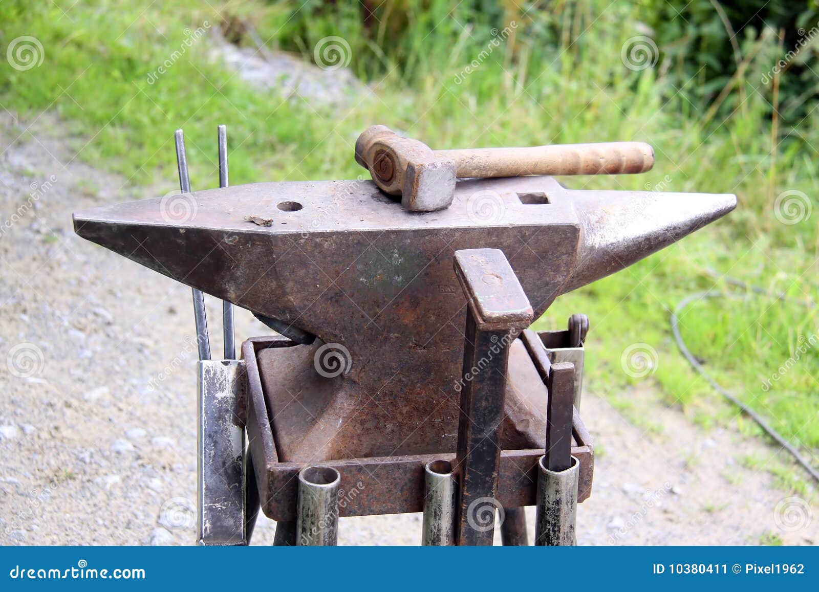 Anvil stock image. Image of horseshoe, hammer, 10380411