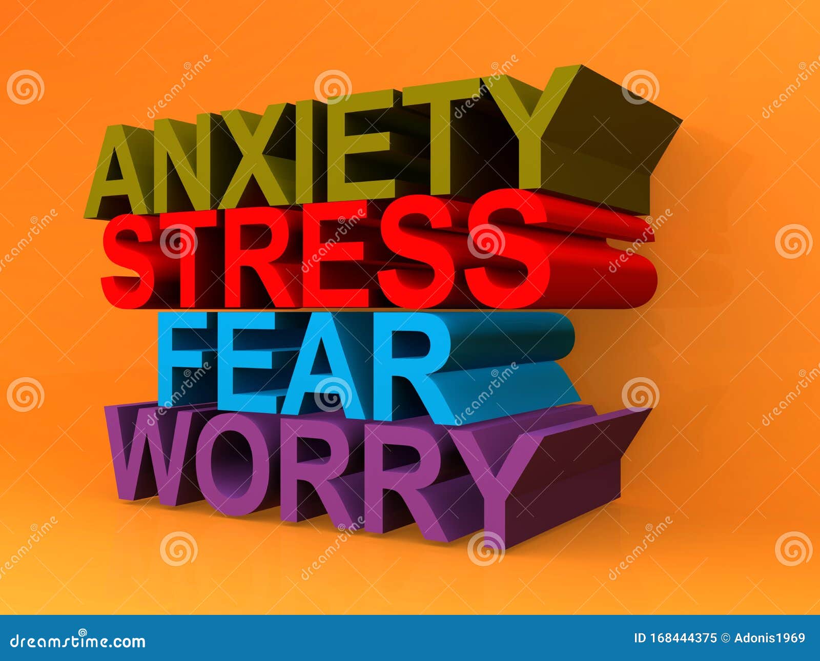 Anxiety stress fear worry stock illustration. Illustration of symptom