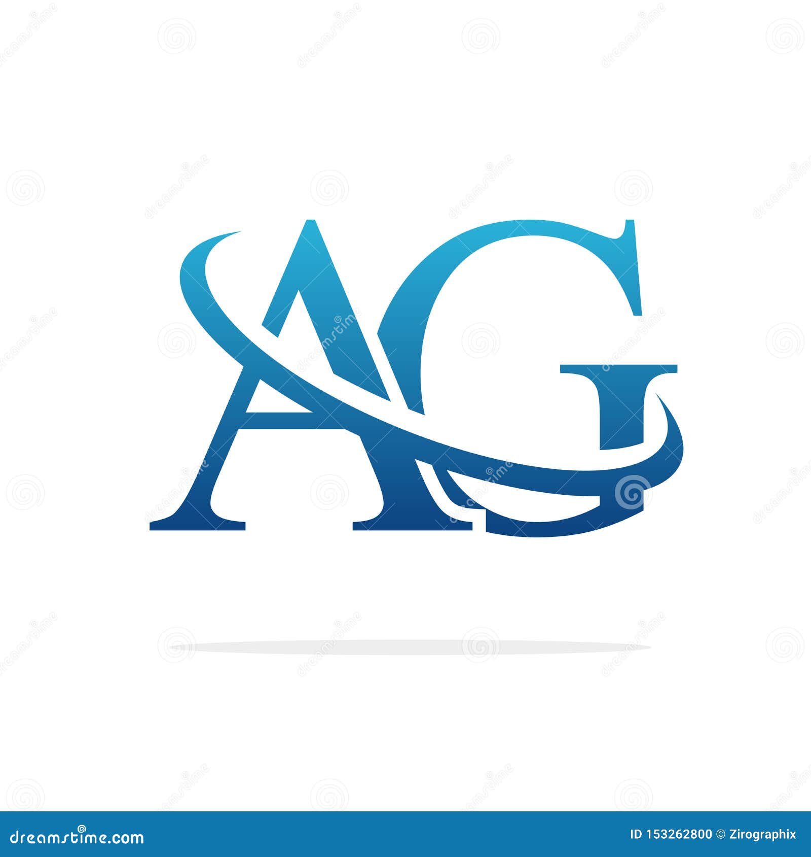 AG Creative Logo Design Vector Art Stock Illustration - Illustration of ...