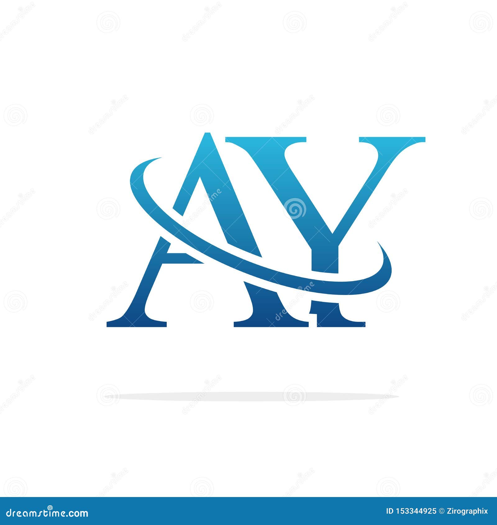 AY Creative Logo Design Vector Art Stock Illustration - Illustration of